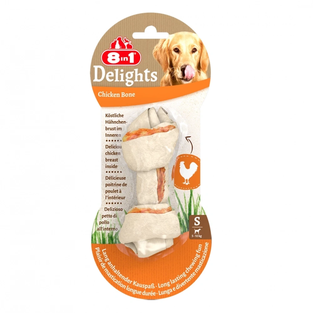 8ın1 Delights Bones Köpek Ödül Kemiği Tavuklu S