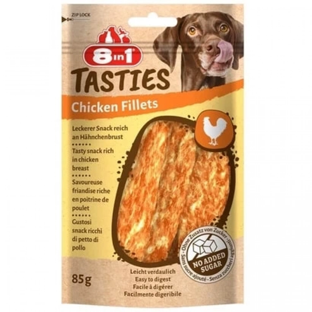 8ın1 Tasties Fileto Köpek Ödül Maması - Tavuklu - 85gr