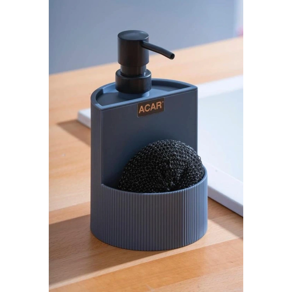 Acar Akr8460 Akrilik Gri Sıvı Sabunluk 13x11x11 Cm