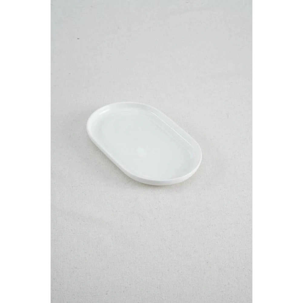 Acar Porselen Beyaz Oval Tabak 20x12,5 Cm