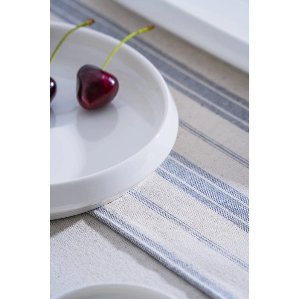Acar Rumi Porselen Beyaz Yuvarlak Sunum Tabağı 18 Cm