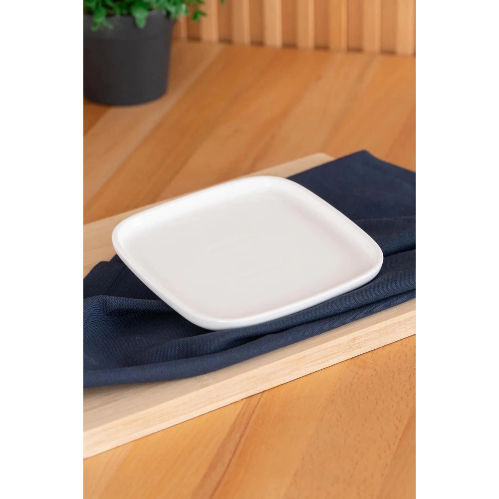 Acar Sct5402 Pure Kare Porselen Tabak 15 Cm 6lı