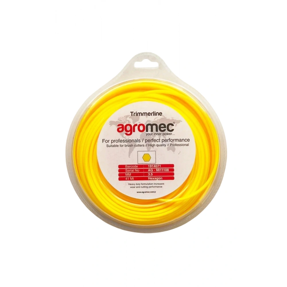 Agromec Altı Köşe Tırpan Misinası 3.5mm X 41m