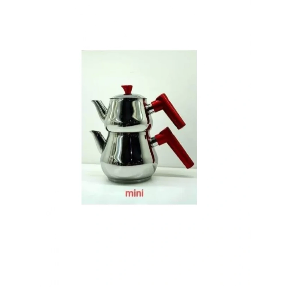 Alara Bu01 Burcu Mini Boy Çelik Çaydanlık 0.90+1,25 L