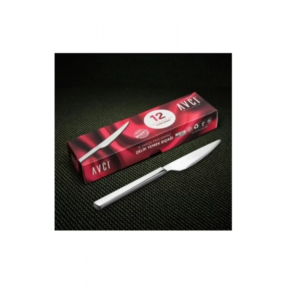 Avcı 914.ms Klas Mono Steak Bıçak Seti 12li