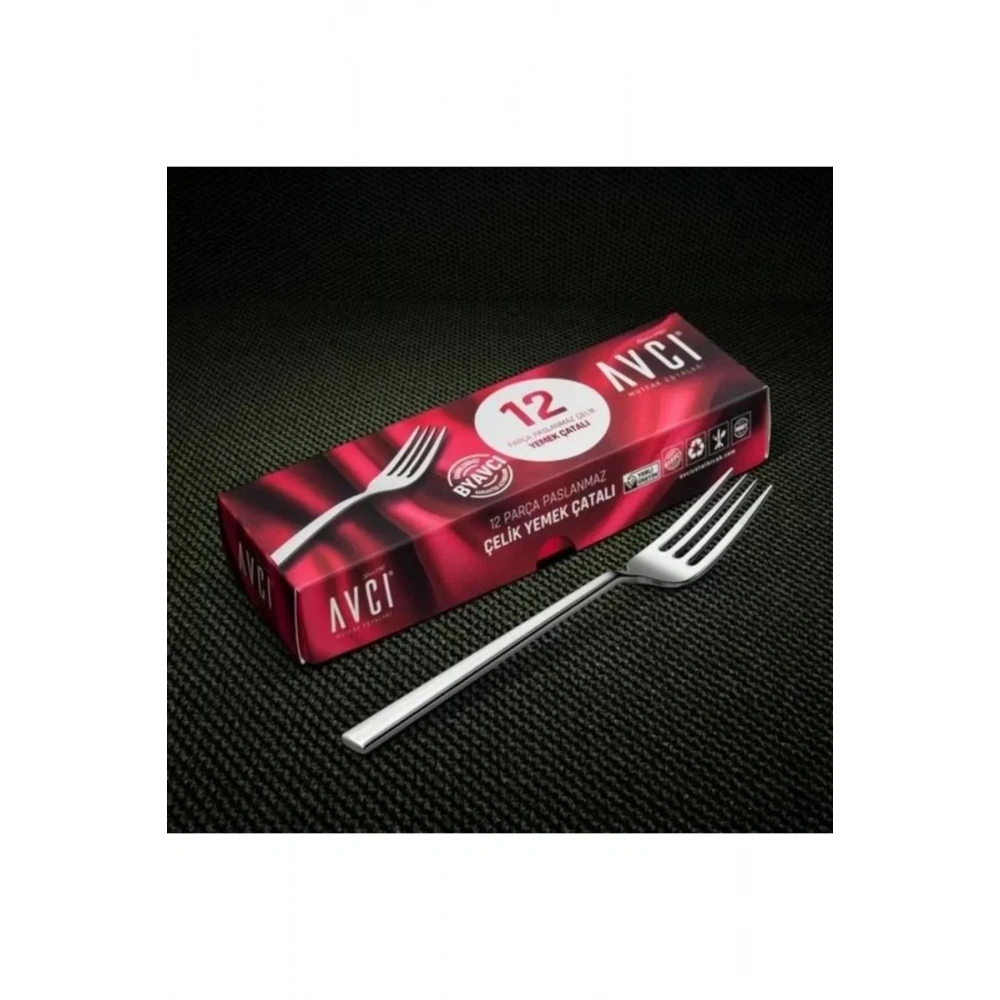 Avcı St101 Star Yemek Çatalı 3 Mm 12li