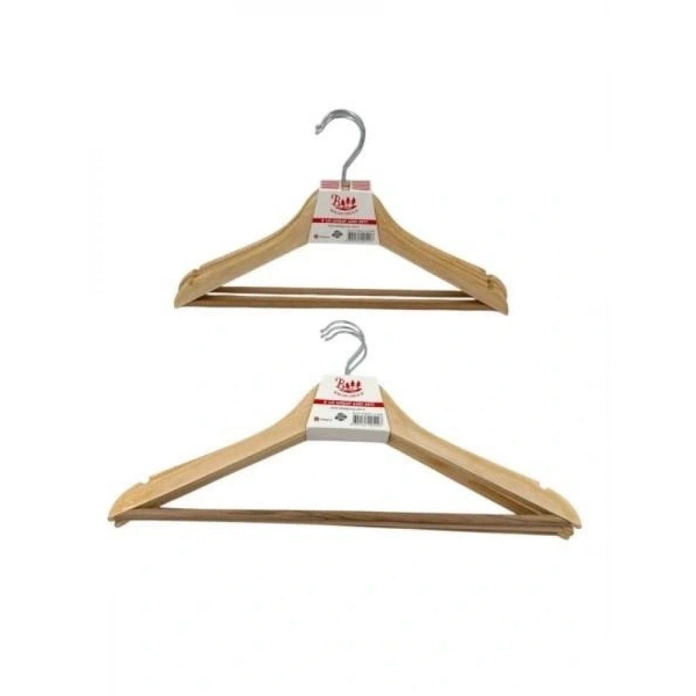 Balsa Ahşap Elbise Askısı