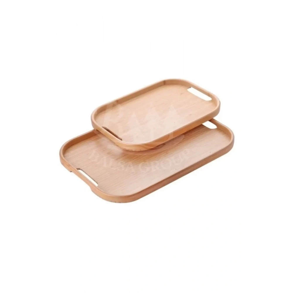 Balsa Bmb86.k Küçük Boy Dikdörtgen Bambu Tepsi 33x22 Cm 1 Adet