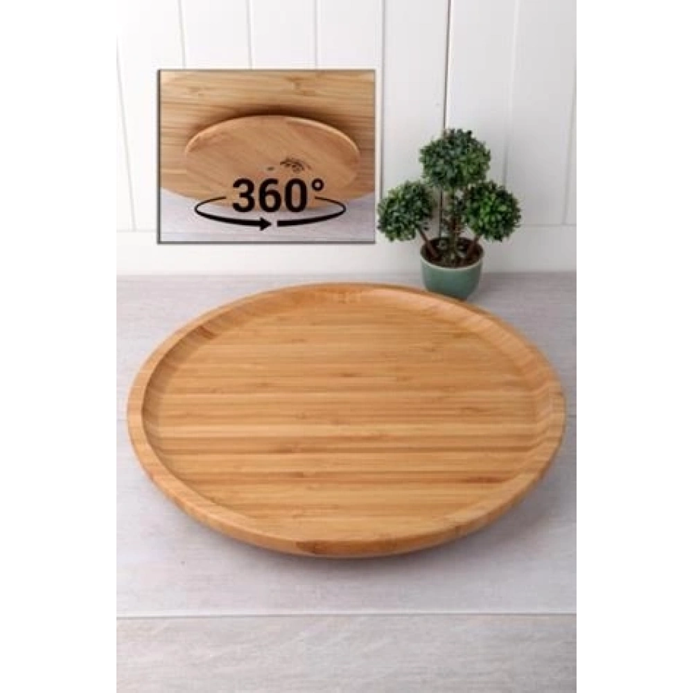 Balsa Dönerli Bambu Servis Tabağı