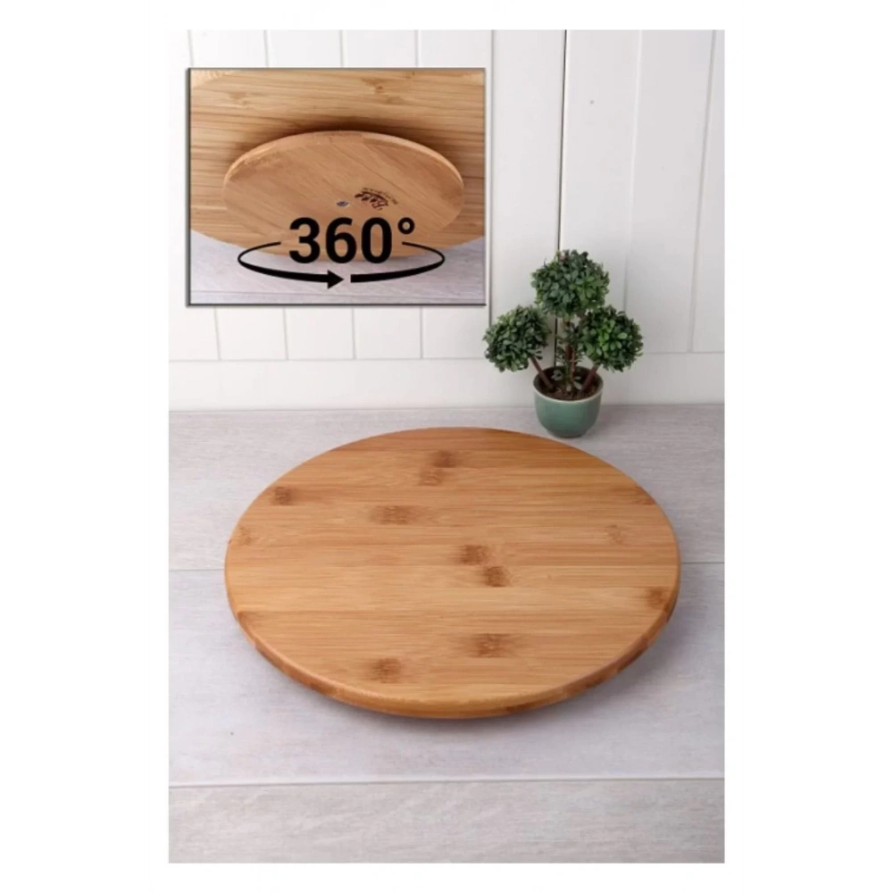 Balsa Dpt30 Dönebilen Kahverengi Ahşap Pizza Tahtası 30 Cm