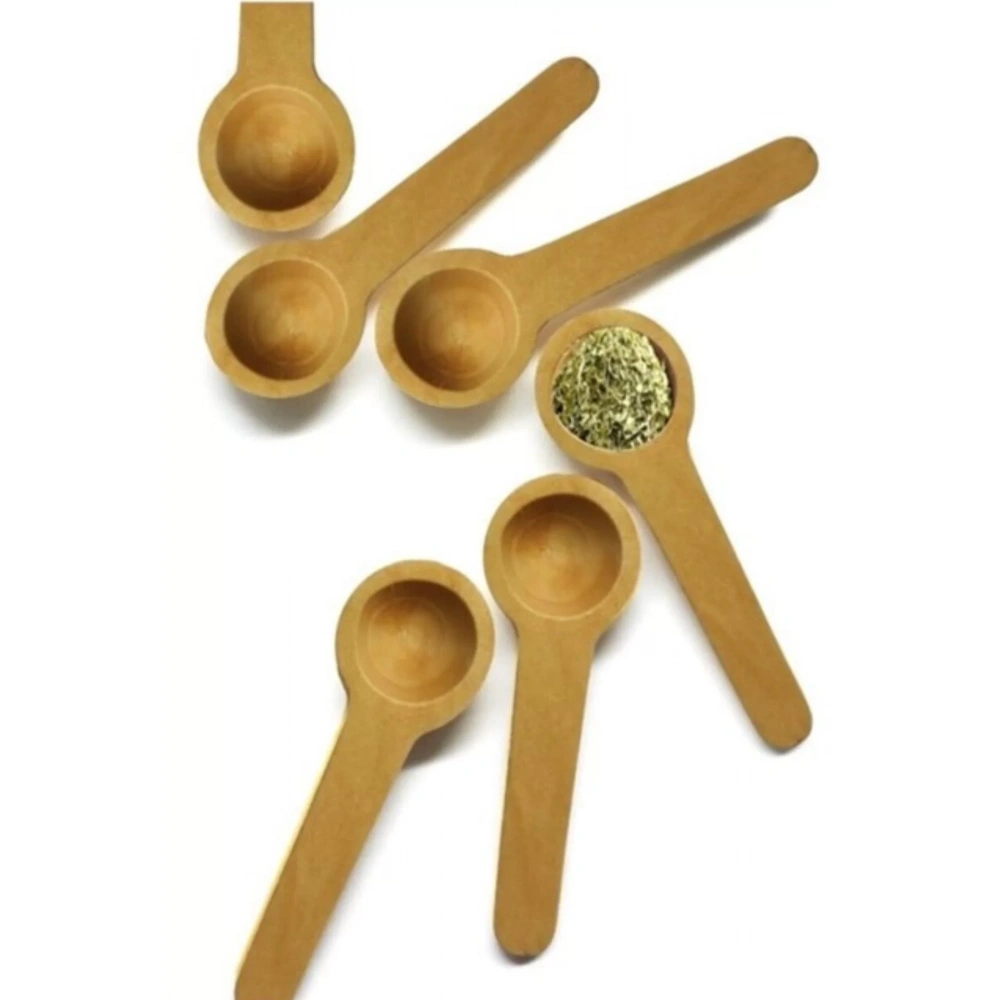 Balsa Olc06 Kahverengi Bambu Ölçek Kaşığı 6lı