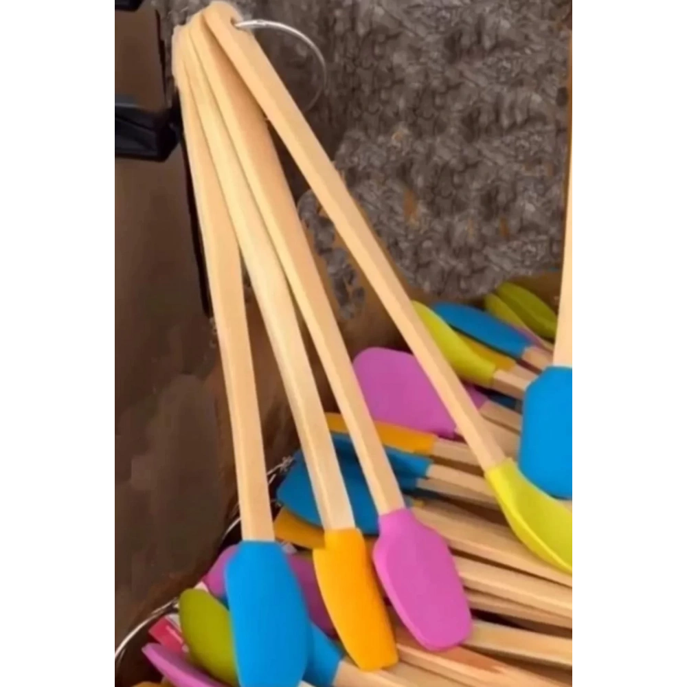 Balsa Sms04 Çok Renkli Silikon Spatula Mutfak Seti 4lü