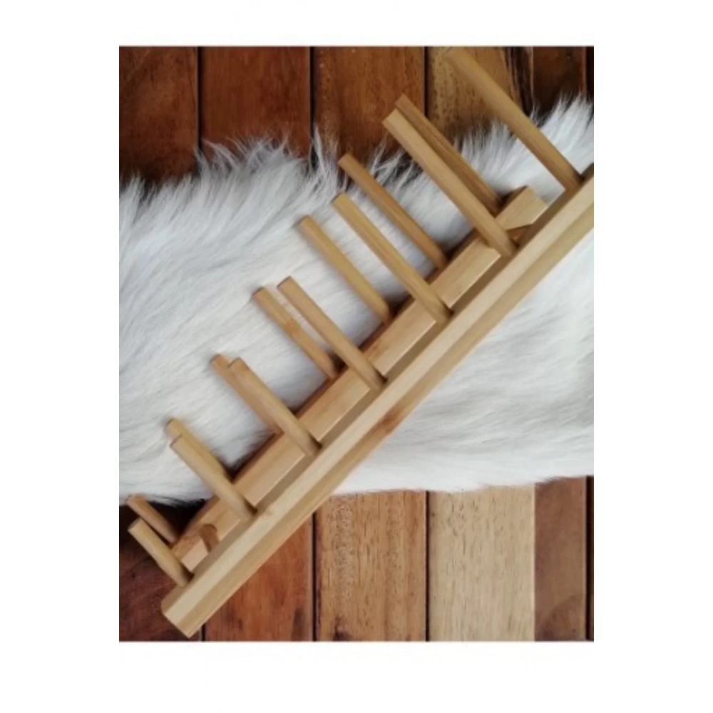Balsa Tbk07 Kahverengi Bambu Tabaklık 6 Bölmeli
