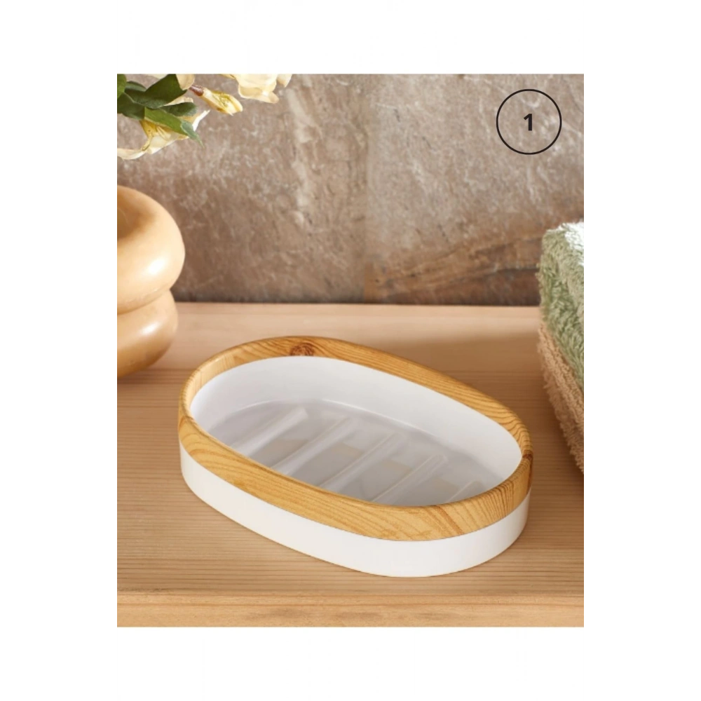Barones 29003 Plastik Oval Katı Sabunluk 9x13x3cm 1 Adet