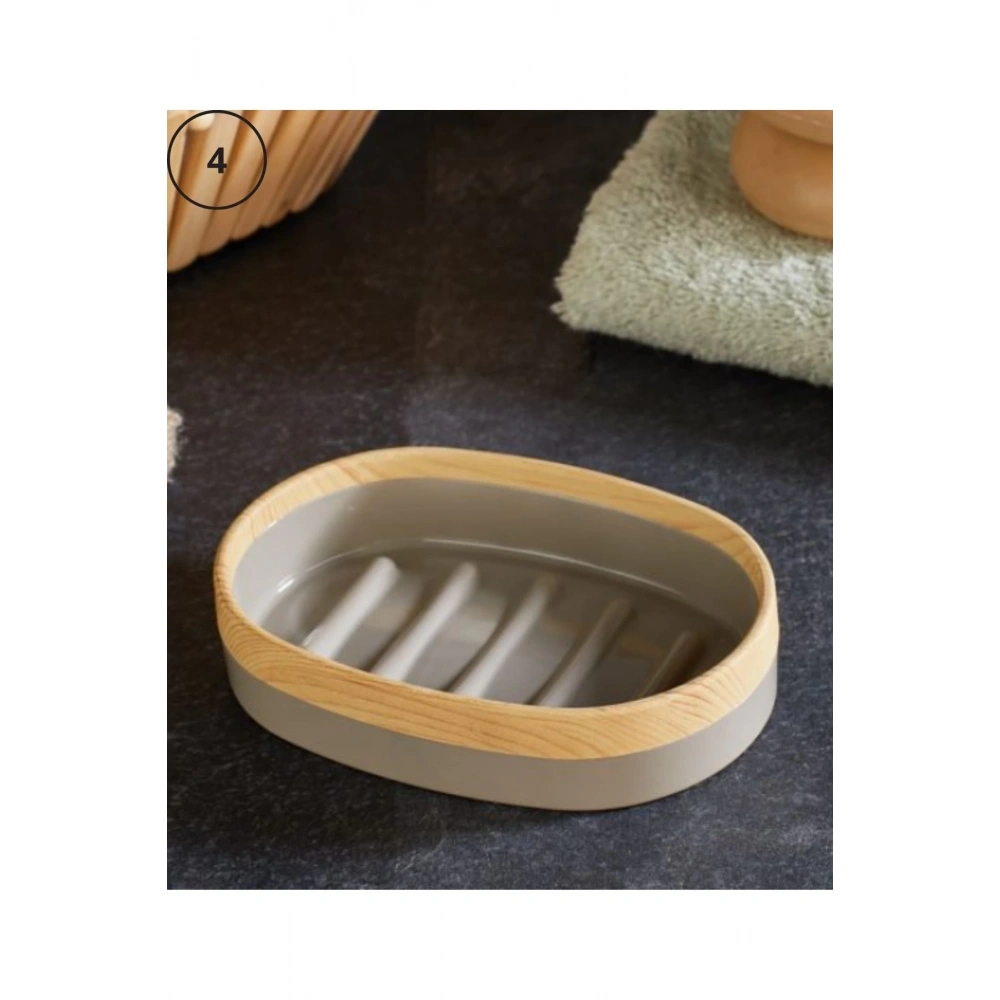 Barones 29003 Plastik Oval Katı Sabunluk 9x13x3cm 1 Adet