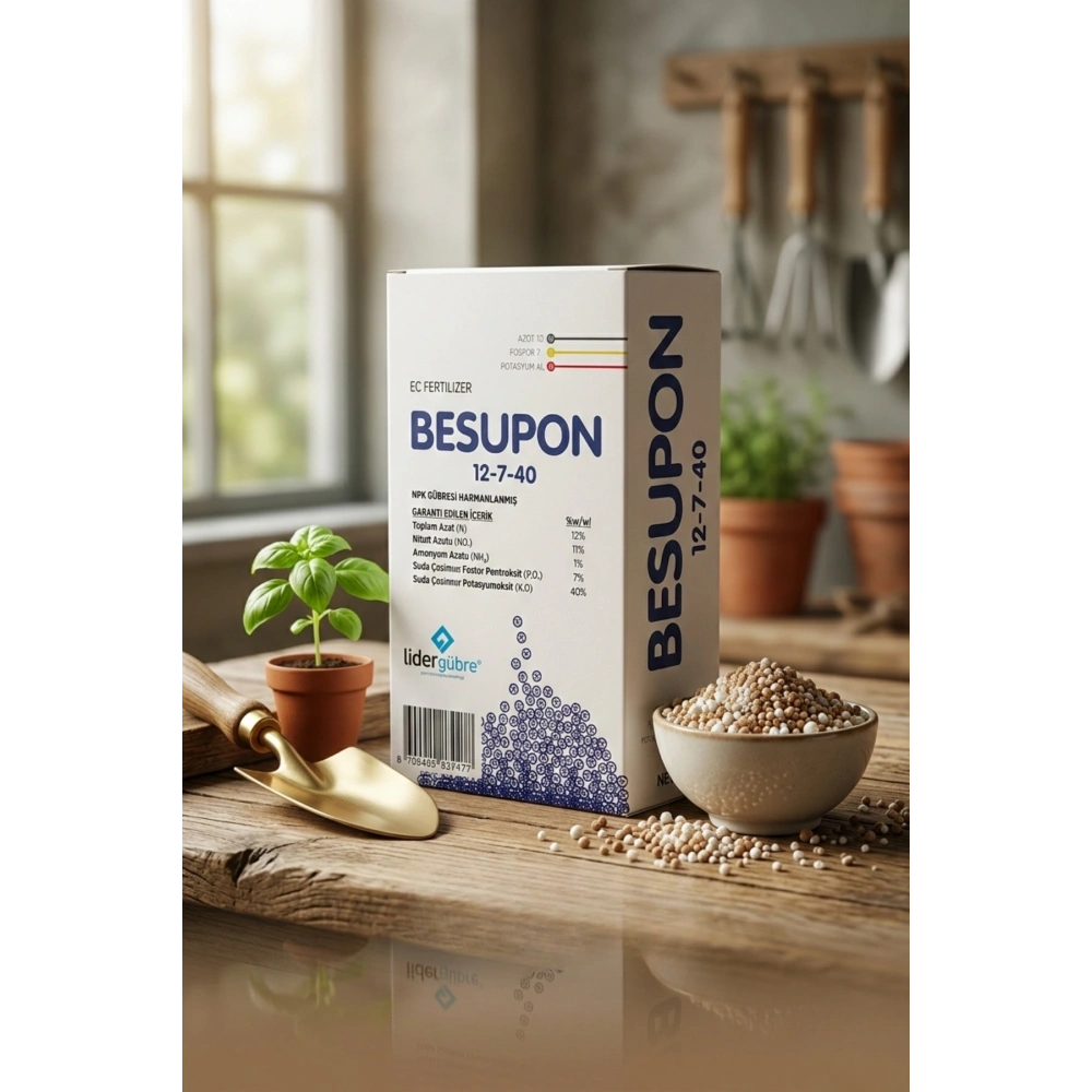 Besupon 12-7-40 Harmanlanmış Npk Granül Gübre 1 Kg