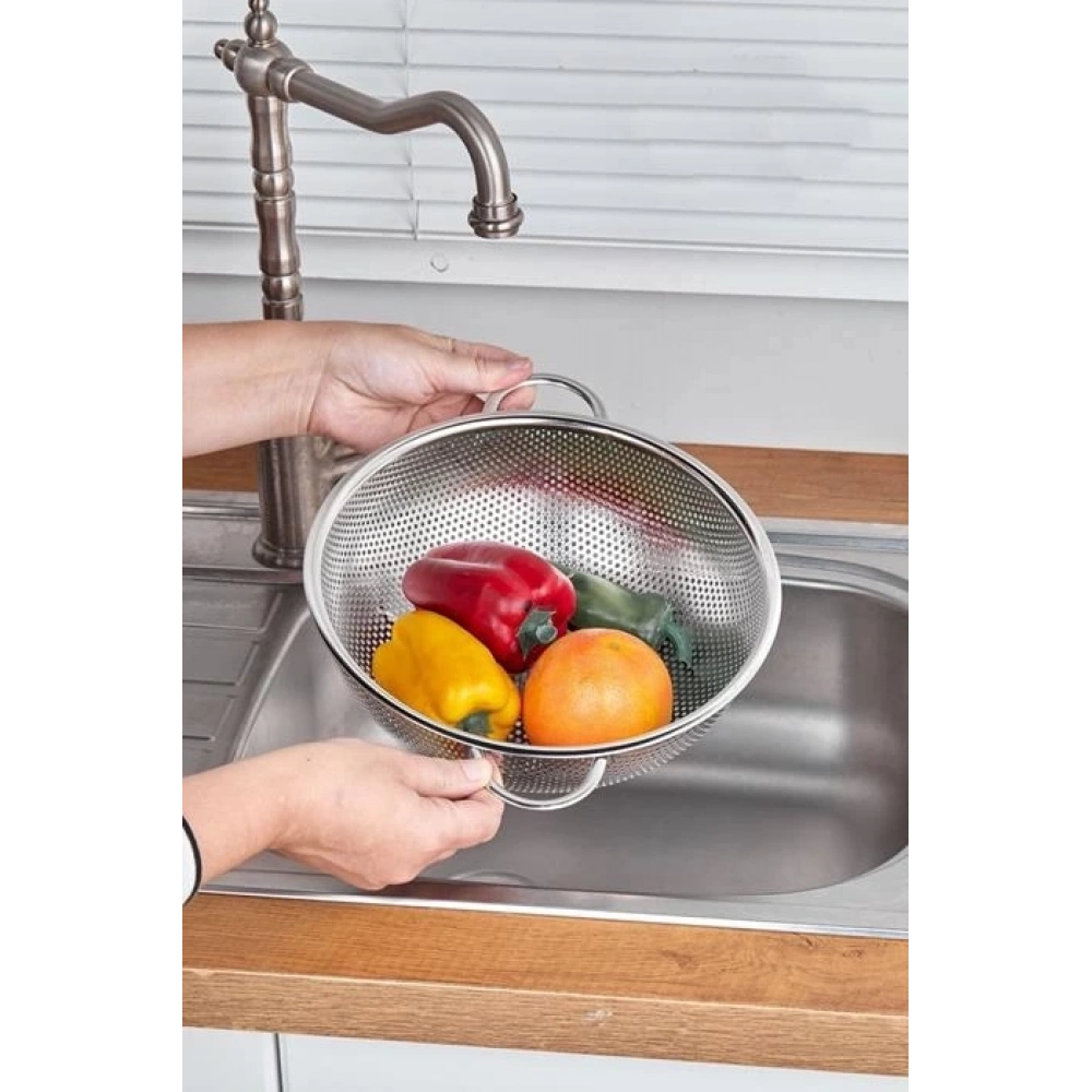 Cooker Yk1428 Çelik Süzgeç 28 Cm