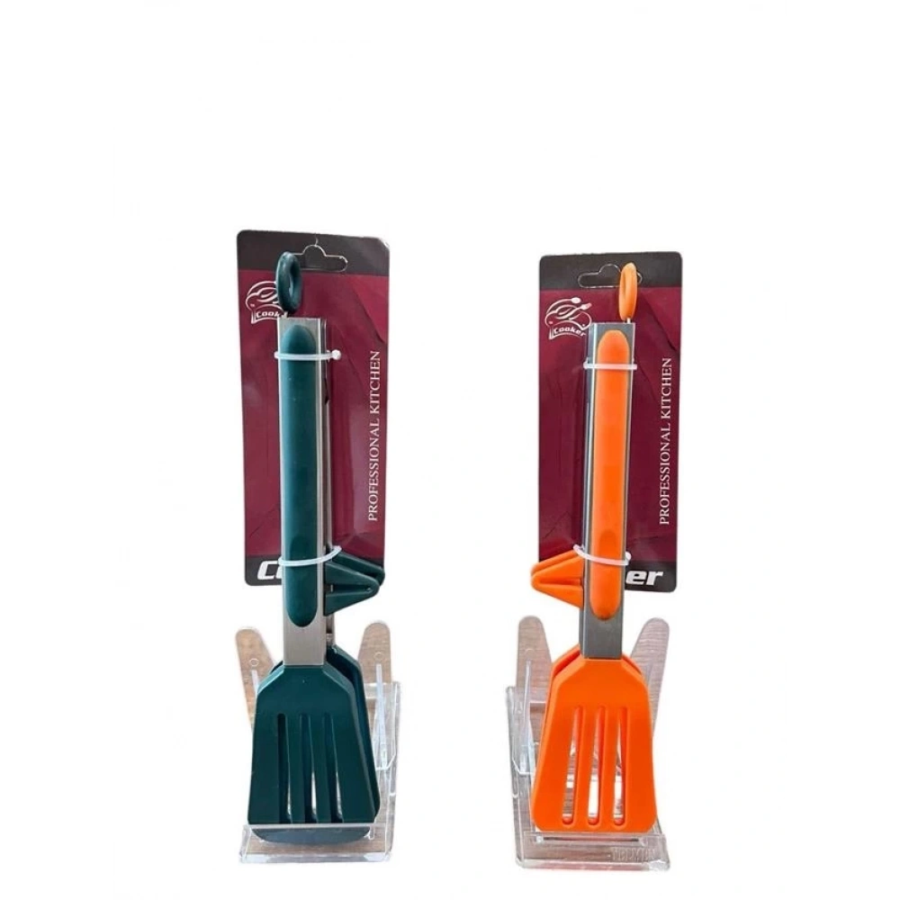 Cooker Renkli Çelik & Plastik Servis Maşası