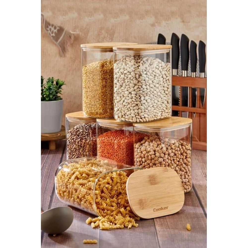 Cooker Borosilikat Cam Kavanoz 17 Cm 1 Adet