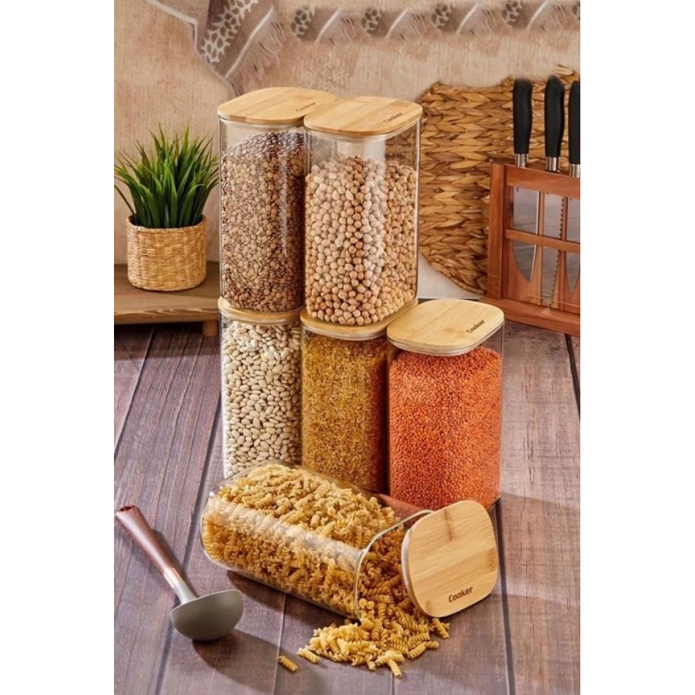 Cooker Borosilikat Cam Kavanoz 22 Cm 1 Adet