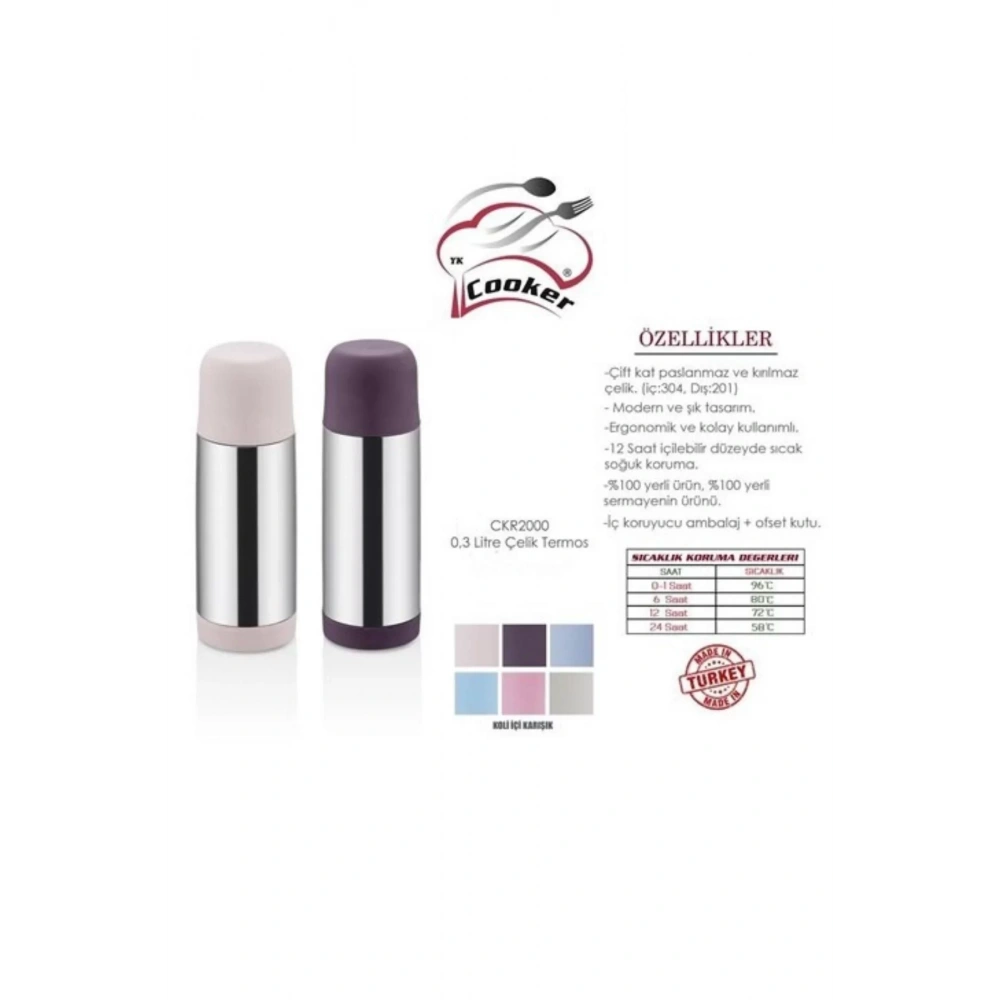 Cooker Ckr2000 Çelik Termos 300 Cc