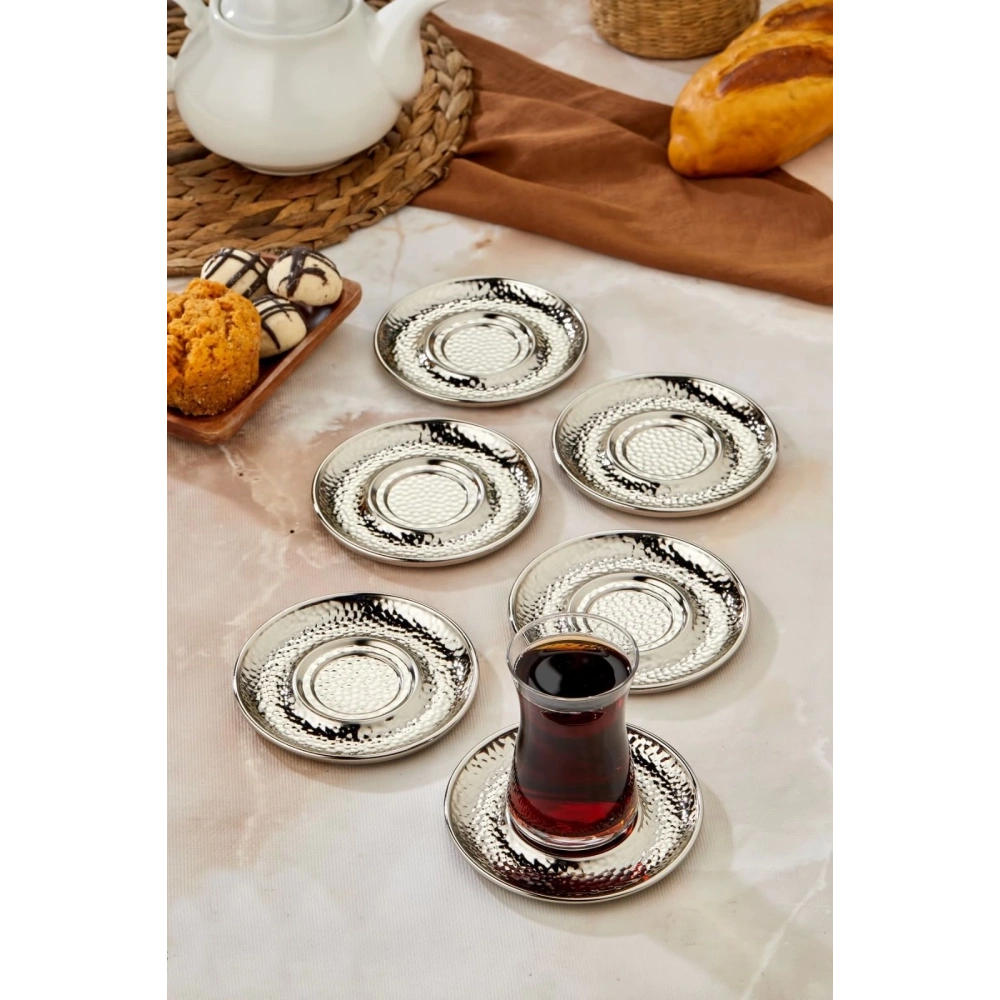 Cooker Ckr3577 Dövme Desen Çay Tabağı 6lı