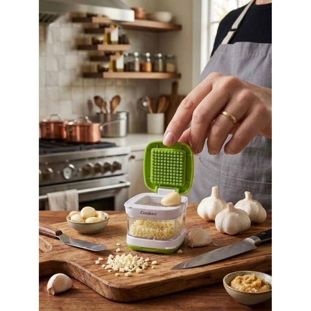 Cooker Hazneli Sarımsak Doğrayıcı