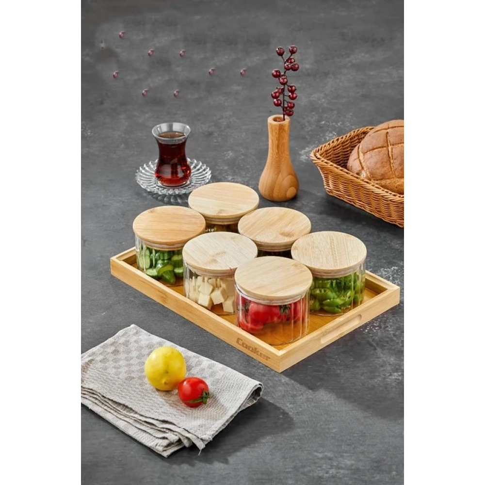 Cooker Porselen 6lı Cam Kahvaltılık