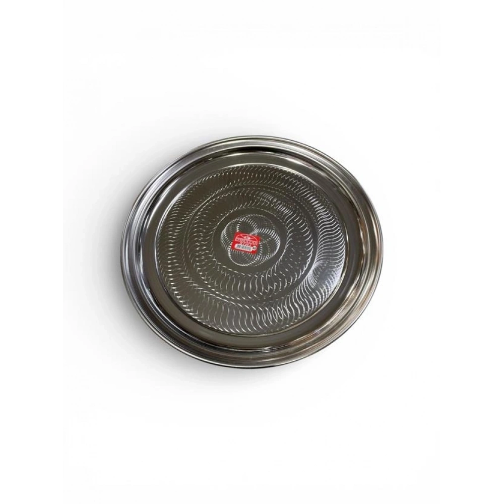 Emrullah Çelik Gri Yuvarlak Sini 35 Cm