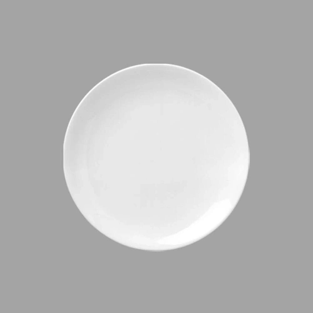 Güral Porselen Düz Beyaz Tabak 6 Adet 17 Cm