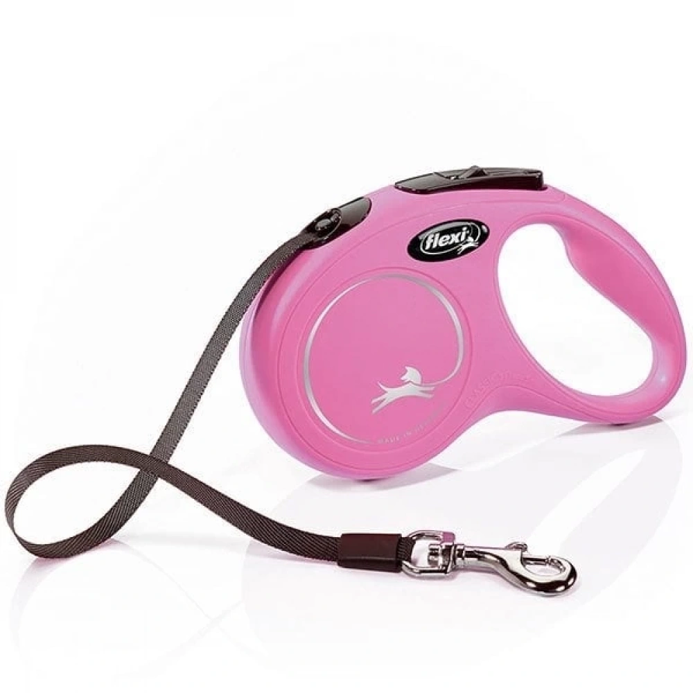 Flexi New Classic S Beden Pembe 5mt Şerit Tasma