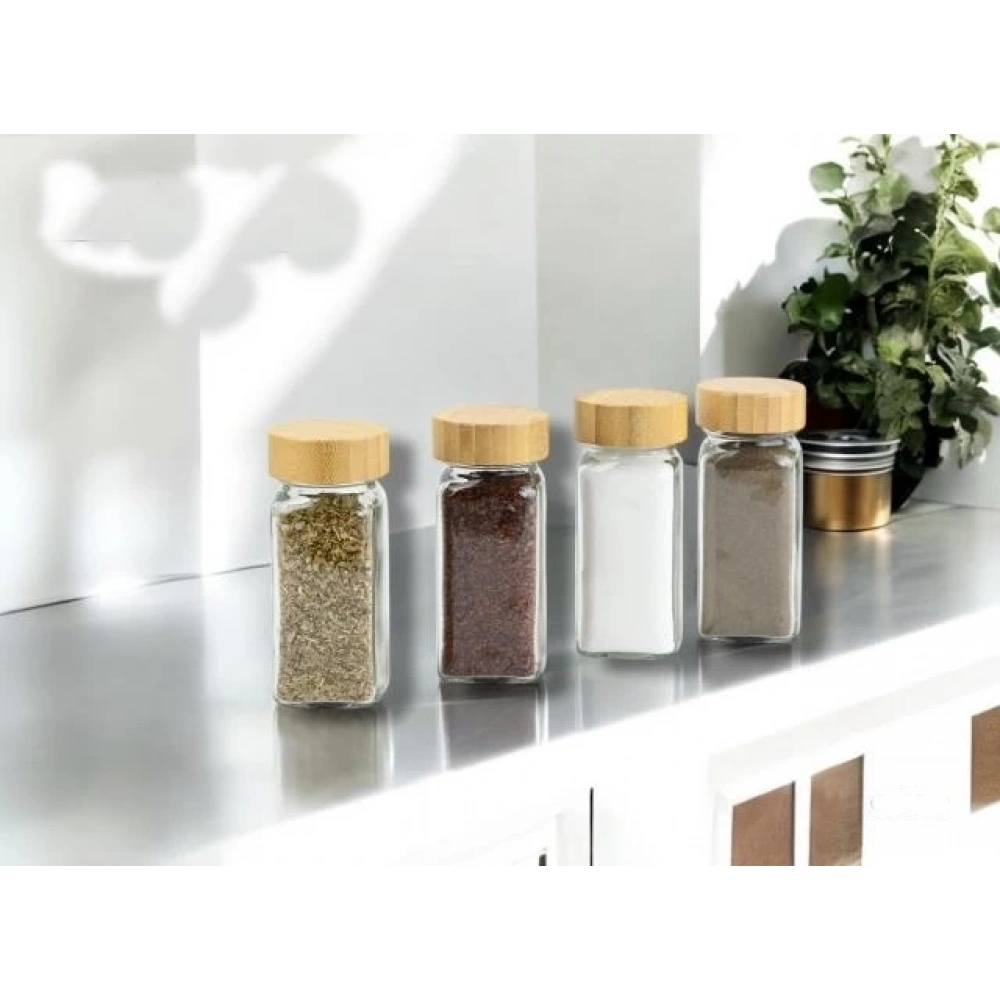 Gönül Gnl 3970 Bambu Kapaklı Cam Tuzluk