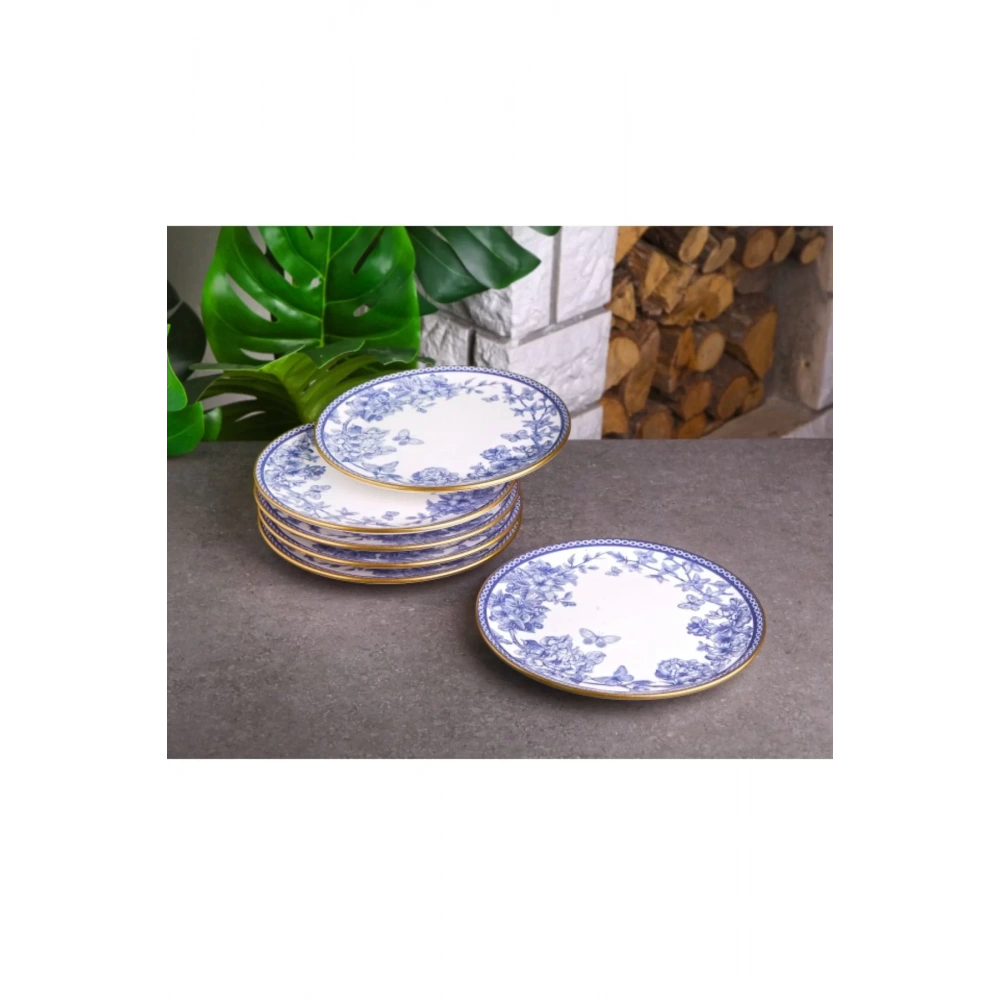 Gönül 4184 Spring Seramik Pasta Tabağı 19 Cm 6lı