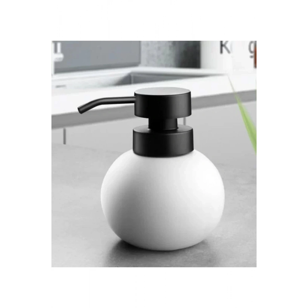 Gönül Gnl3115 Stoneware Beyaz Seramik Sıvı Sabunluk 500 Ml