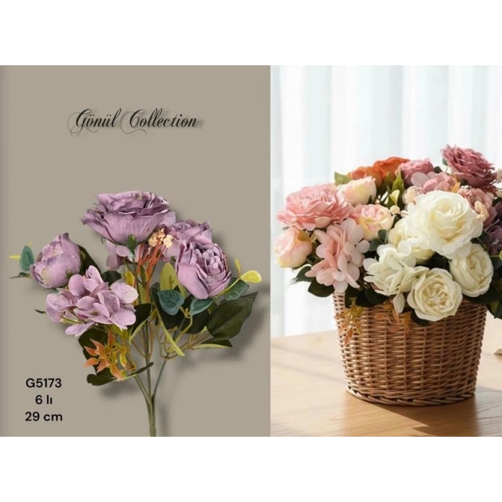 Gönül Mutfak Mor Yapay Çiçek 29 Cm