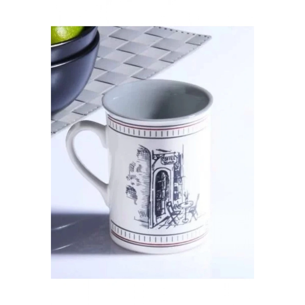 Kosova Uns1705 Desenli Seramik Kupa 10 Cm