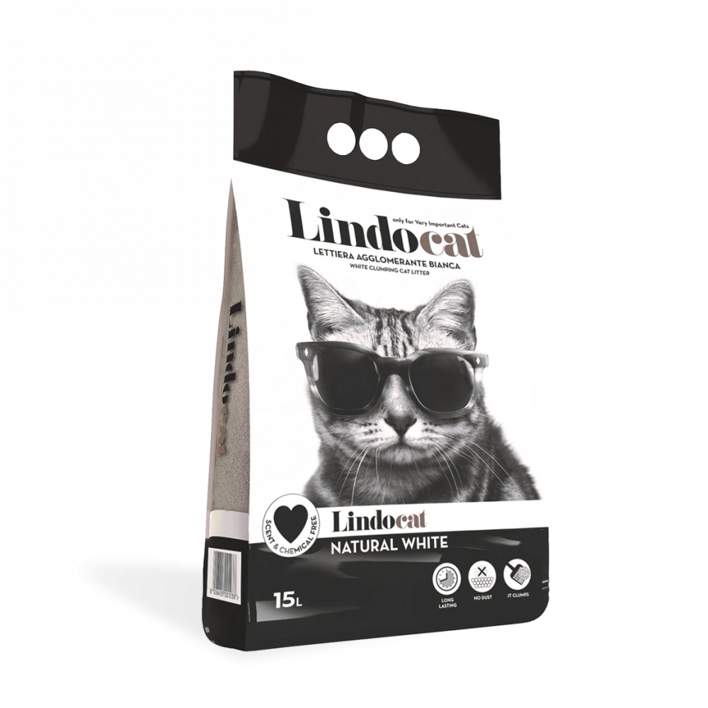 Lindocat Natural Kalın Taneli Kokusuz Topaklanan Kedi Kumu 10l