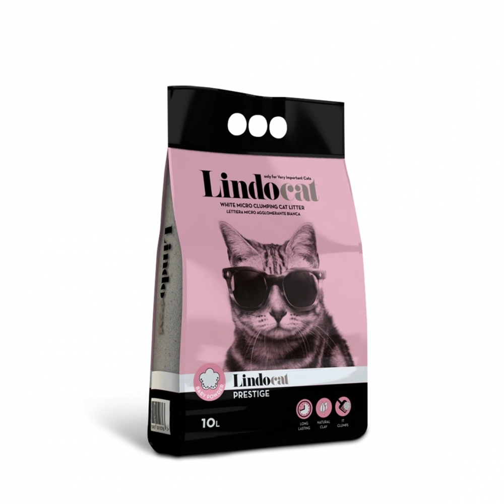 Lindocat Prestige Bebek Pudralı İnce Taneli Kedi Kumu 5l