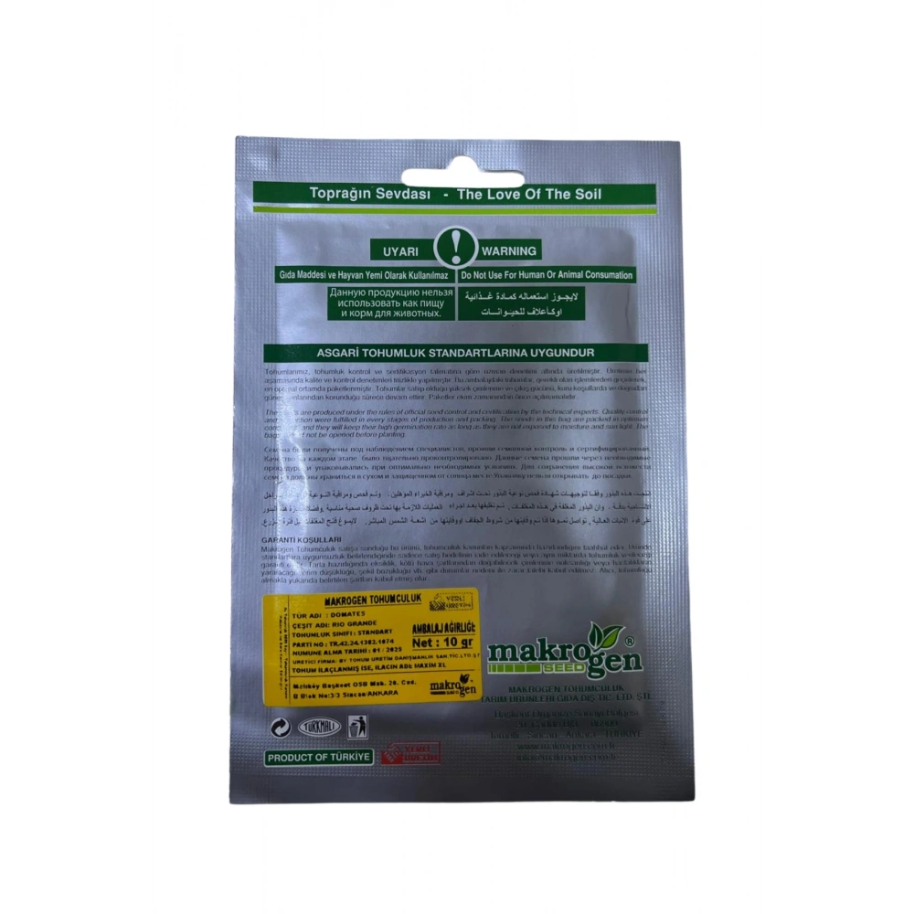 Makrogen Rio Grande Domates Tohumu 10 Gr