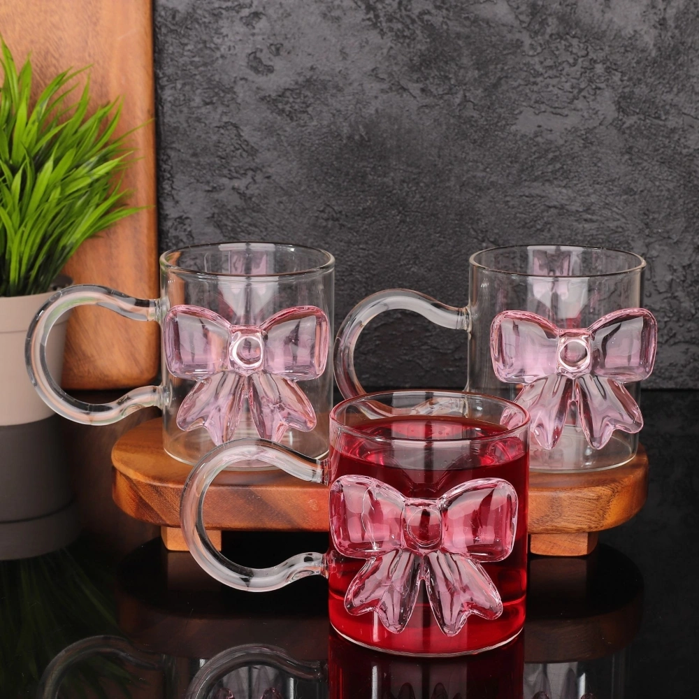 Mien Fiyonklu Cam Kupa 350 Ml