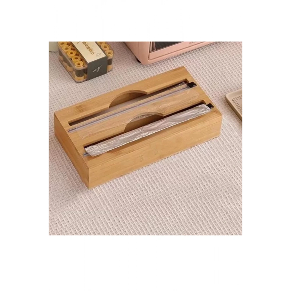 Mien Men430 Bambu Streç Folyo Kutusu 2 Bölmeli 17,5x9,5x10 Cm