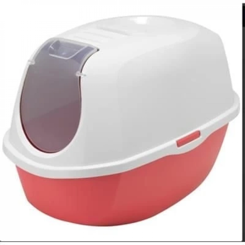 Moderna Smart Kapalı Kedi Tuvaleti - Kırmızı 53 Cm