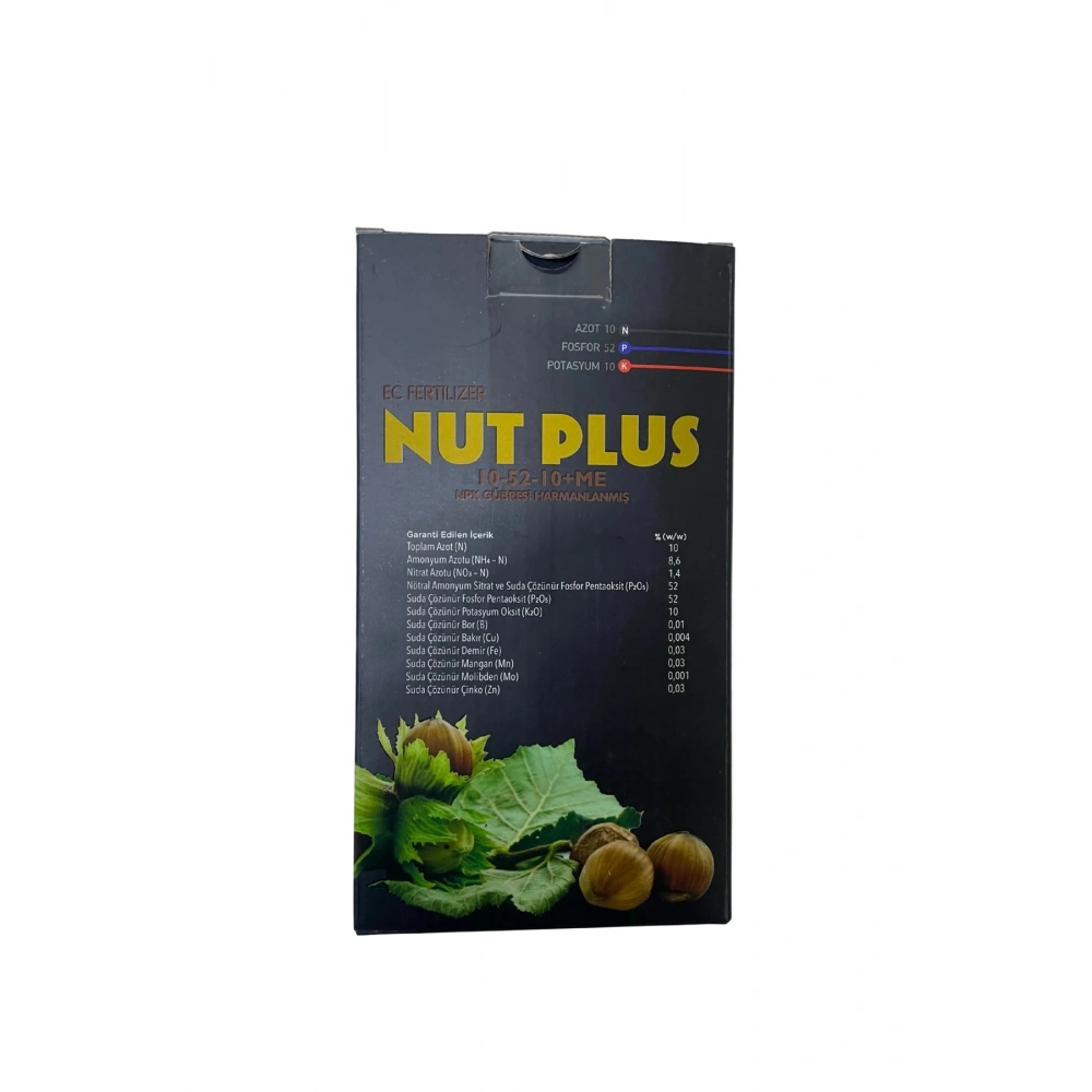 Nut Plus 10-52-10 + Me Ec Fertilizer Npk Granül Gübre 1 Kg