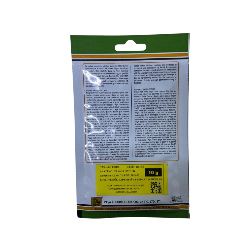 Paşa Roka Tohum 10 Gr