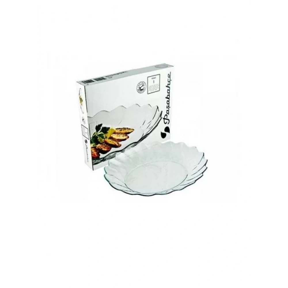 Paşabahçe 10412 Hasır Oval Kayık Servis Tabağı 27x31.5 Cm