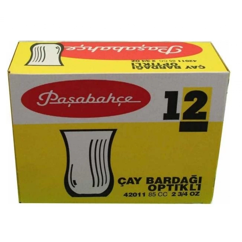 Paşabahçe 42011 Optikli Çay Bardağı 85 Cc 12li