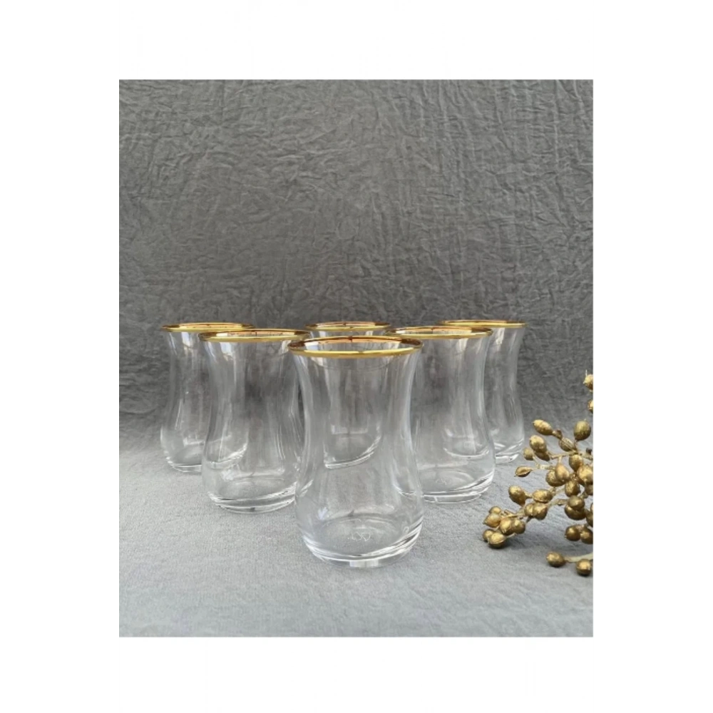 Paşabahçe 42021 Yaldızlı Çay Bardağı 120 Cc 6lı
