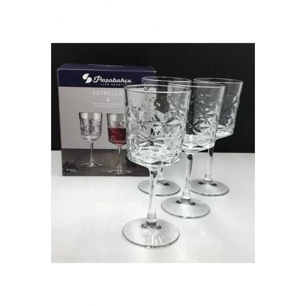 Paşabahçe 440457 Estrella Şarap Kadehi 340 Cc 4lü