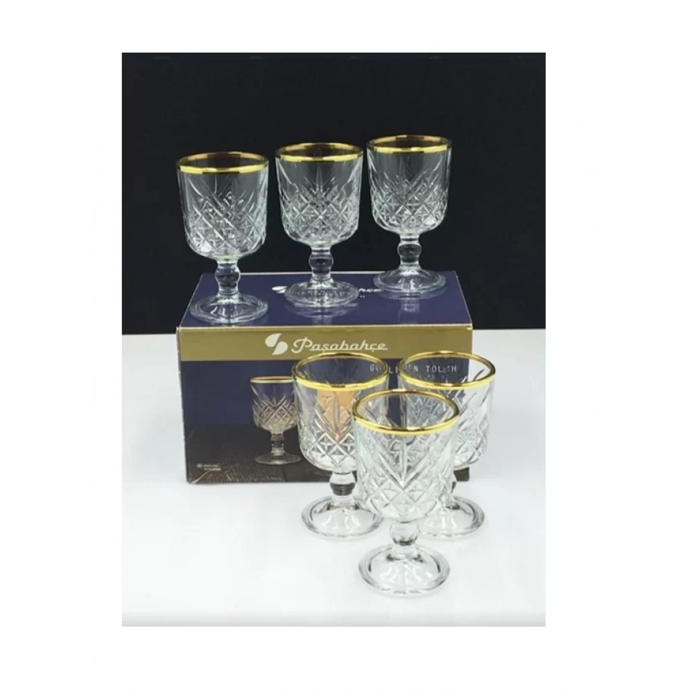 Paşabahçe 51718 Golden Touch Timeless Meşrubat Bardağı 6lı