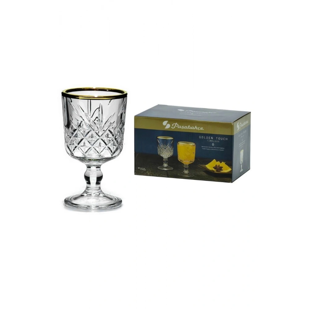 Paşabahçe 51718 Golden Touch Timeless Meşrubat Bardağı 6lı